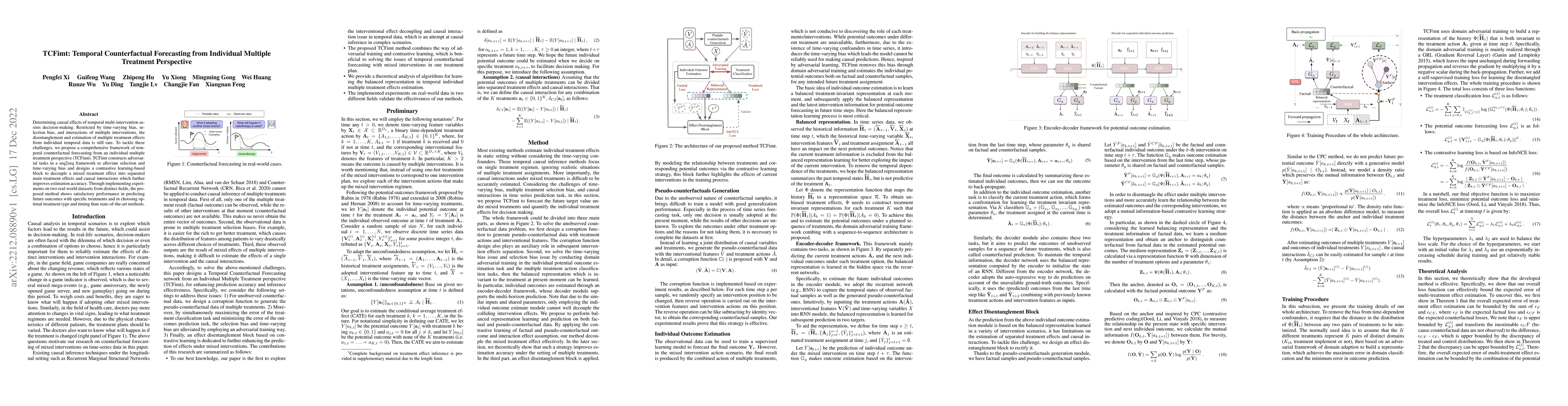 Thumbnail for TCFimt: Temporal Counterfactual Forecasting from Individual Multiple
  Treatment Perspective