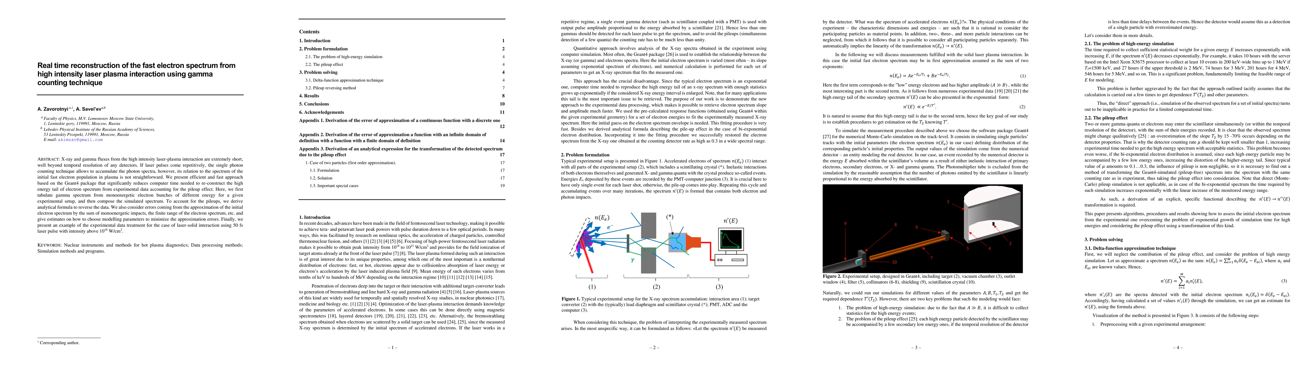 Thumbnail for Real time reconstruction of the fast electron spectrum from high
  intensity laser plasma interaction using gamma counting technique