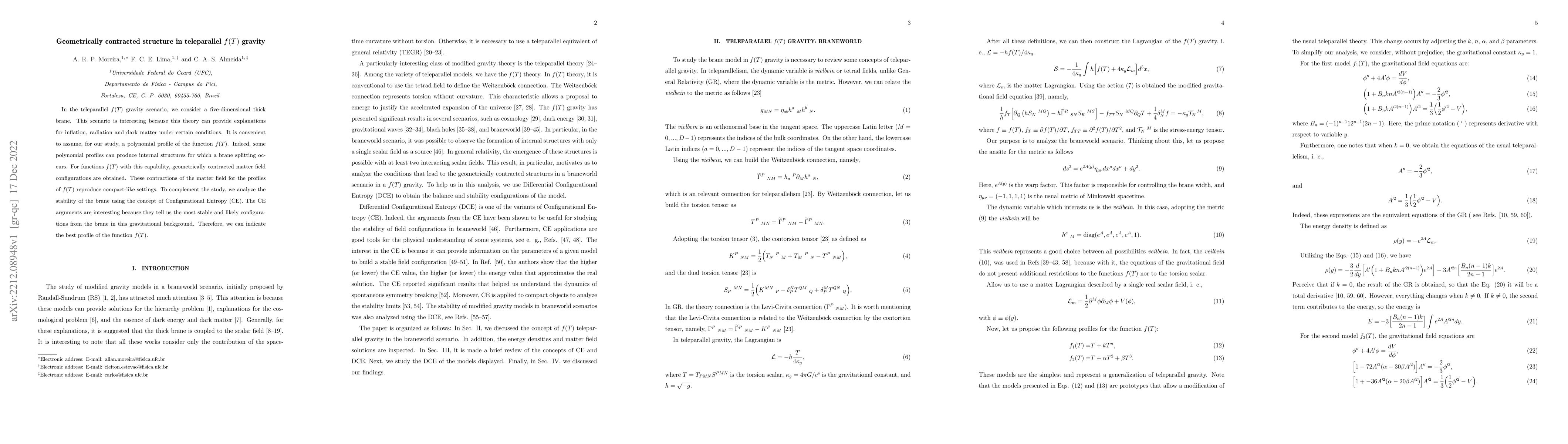 Thumbnail for Geometrically contracted structure in teleparallel $f(T)$ gravity