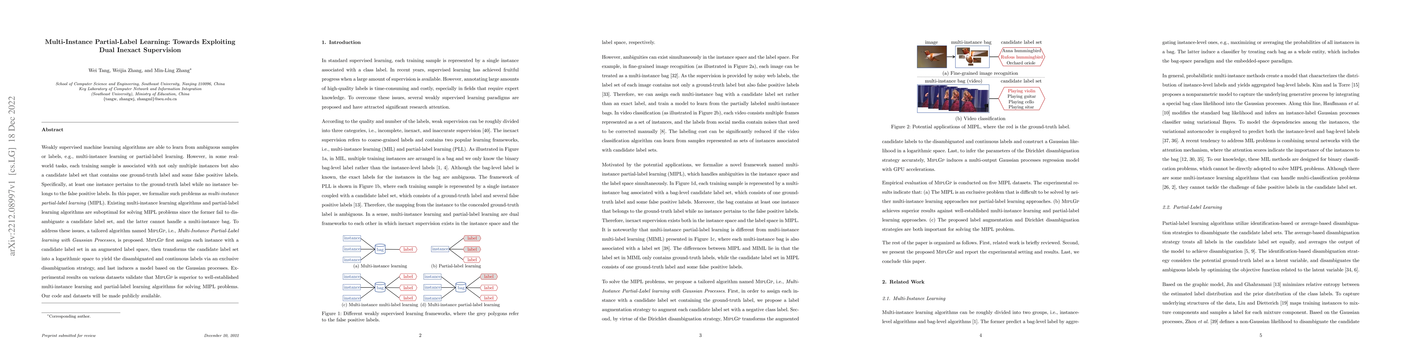 Thumbnail for Multi-Instance Partial-Label Learning: Towards Exploiting Dual Inexact
  Supervision
