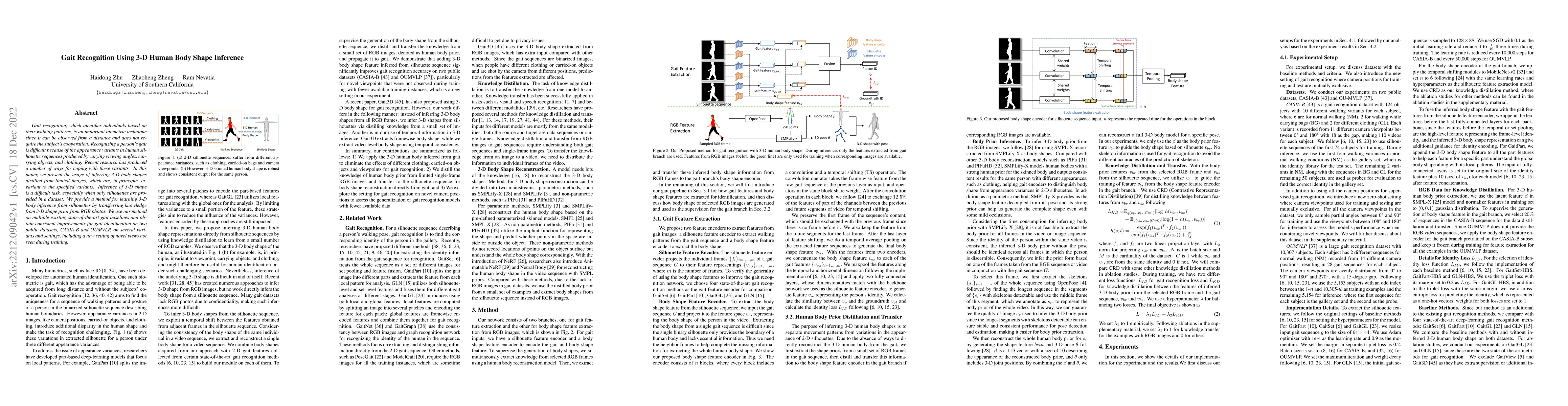 Thumbnail for Gait Recognition Using 3-D Human Body Shape Inference