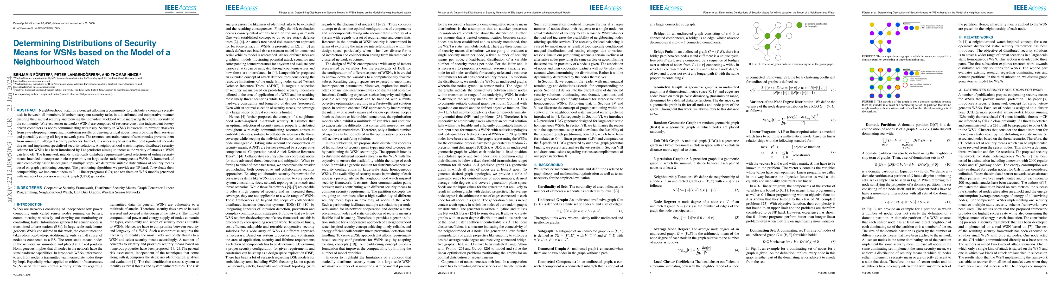 Thumbnail for Determining Distributions of Security Means for WSNs based on the Model
  of a Neighbourhood Watch