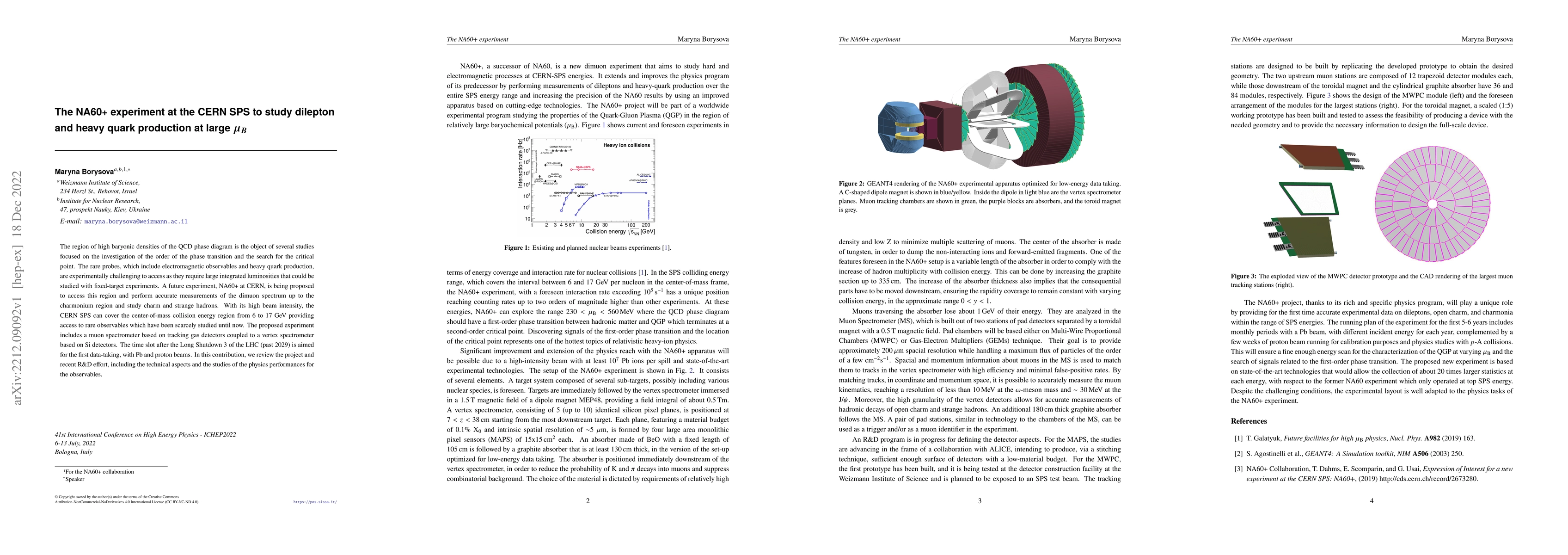 Thumbnail for The NA60+ experiment at the CERN SPS to study dilepton and heavy quark
  production at large $\mu_{B}$