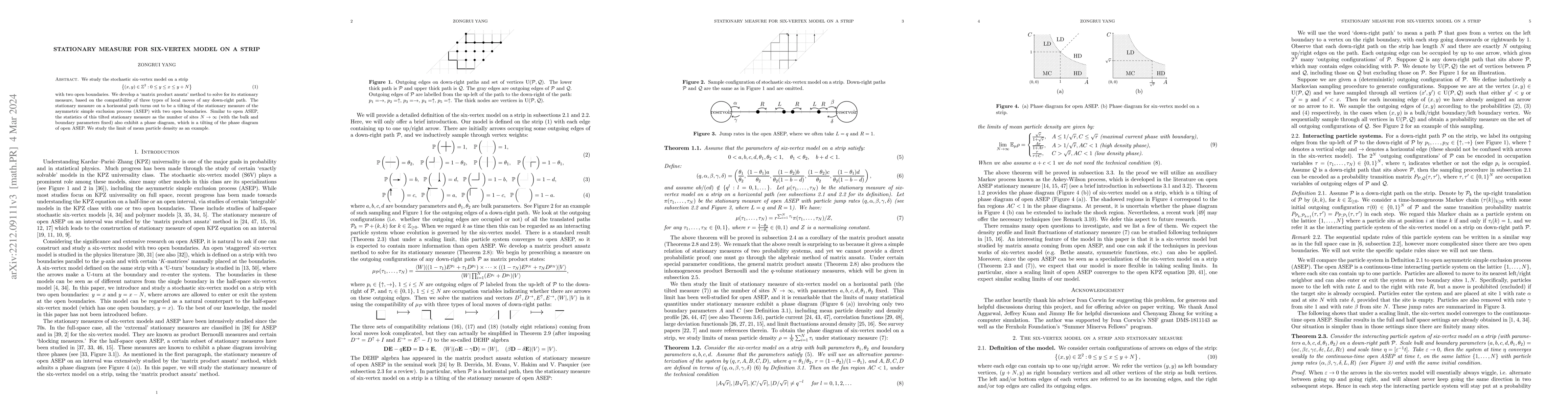 Thumbnail for Stationary measure for six-vertex model on a strip
