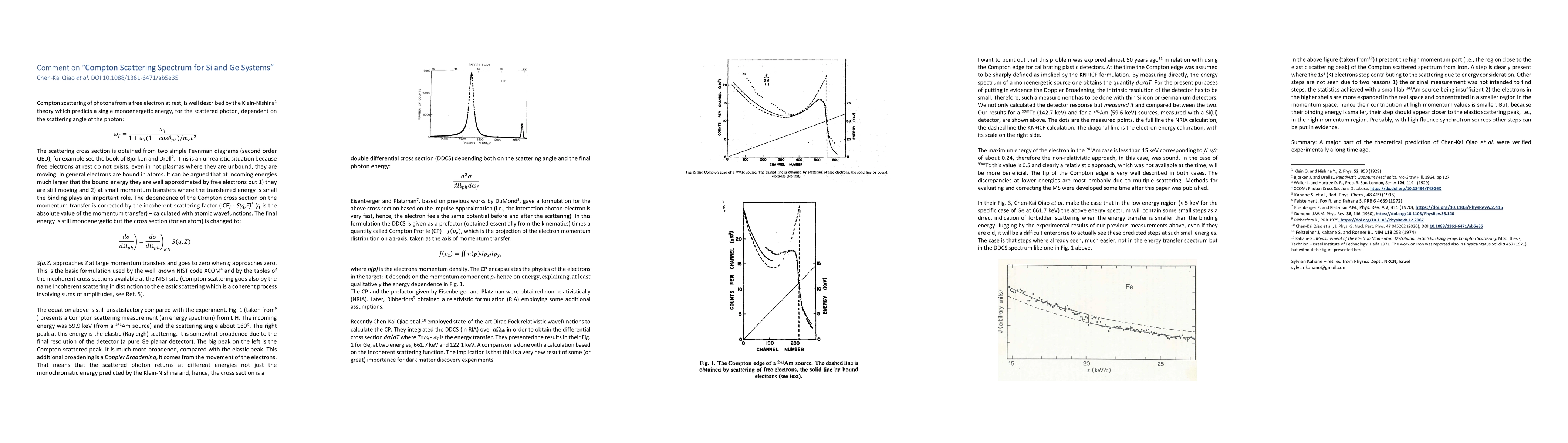 Thumbnail for Comment on "Compton Scattering Spectrum for Si and Ge Systems", by
  Chen-Kai Qiao et al. DOI 10.1088/1361-6471/ab5e35