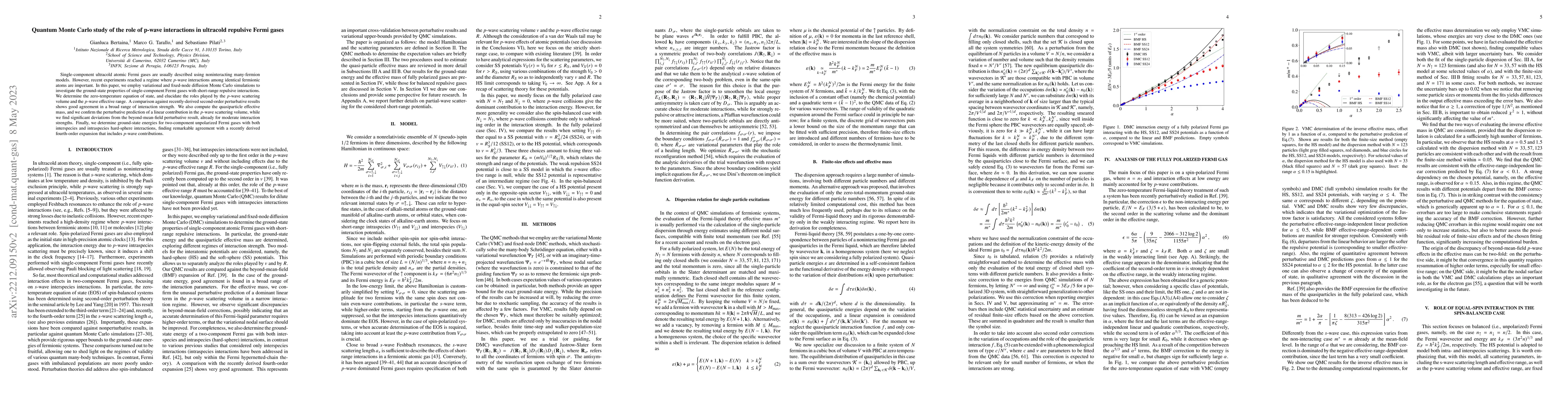 Thumbnail for Quantum Monte Carlo study of the role of p-wave interactions in
  ultracold repulsive Fermi gases