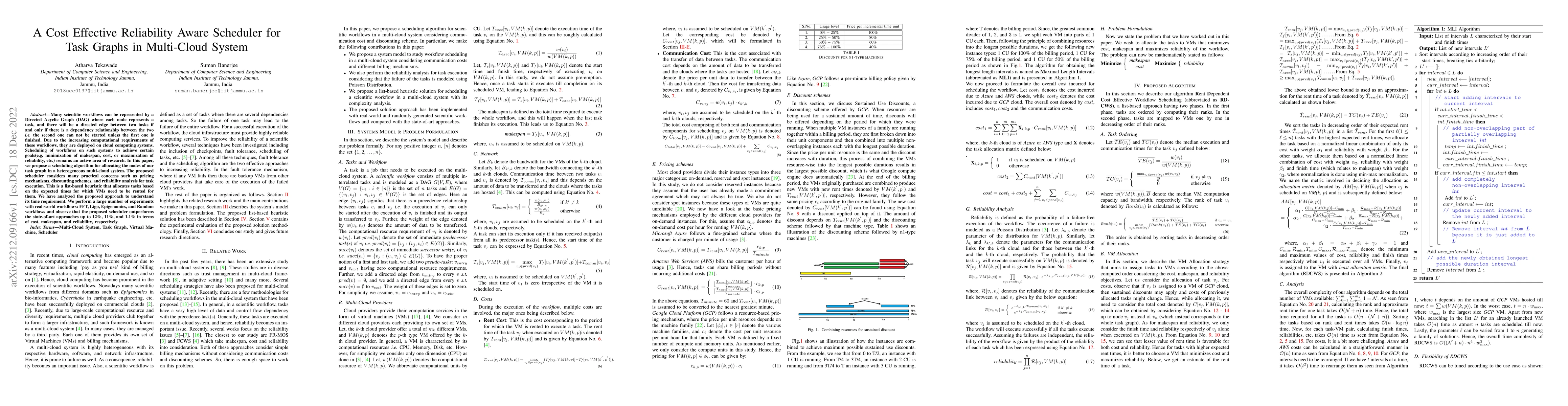 Thumbnail for A Cost Effective Reliability Aware Scheduler for Task Graphs in
  Multi-Cloud System