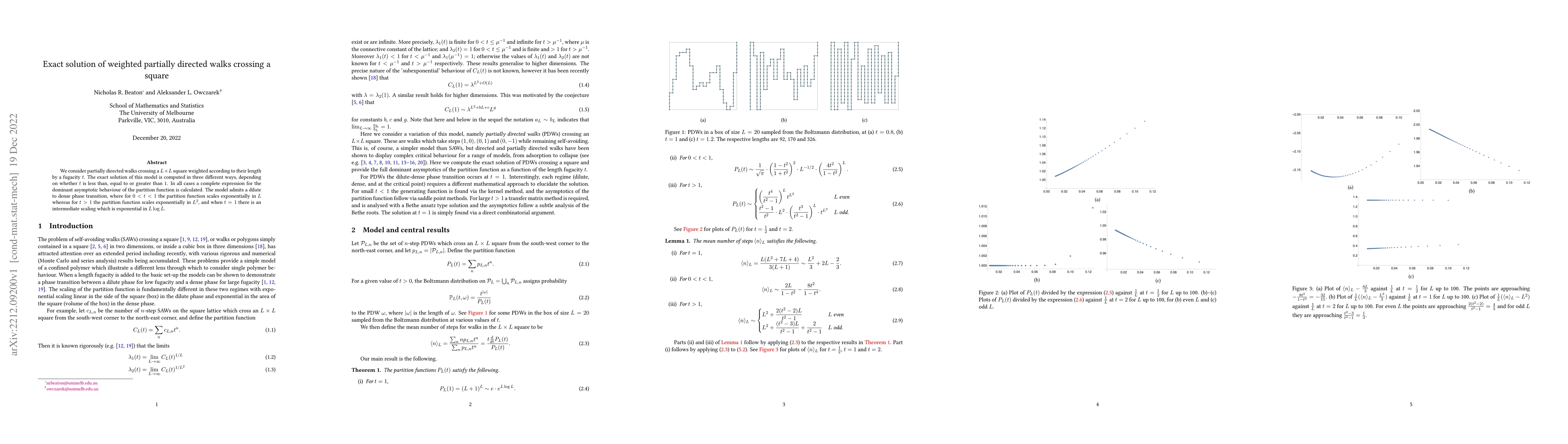 Thumbnail for Exact solution of weighted partially directed walks crossing a square
