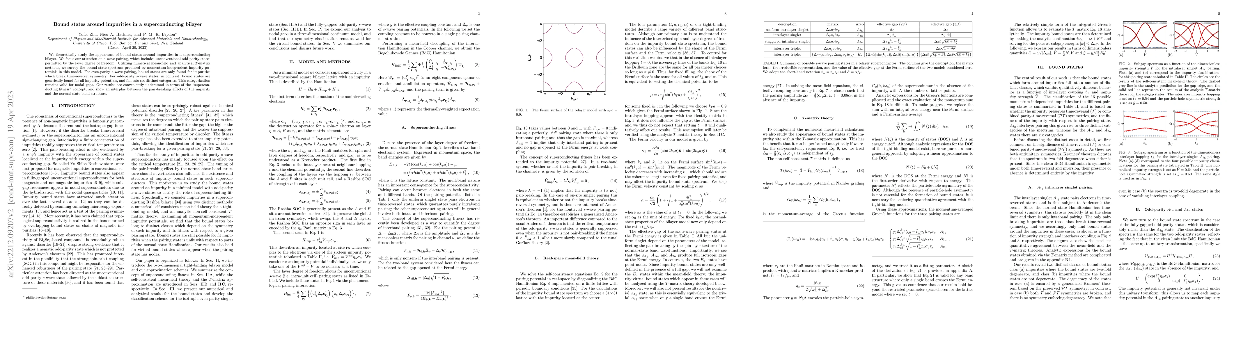 Thumbnail for Bound states around impurities in a superconducting bilayer