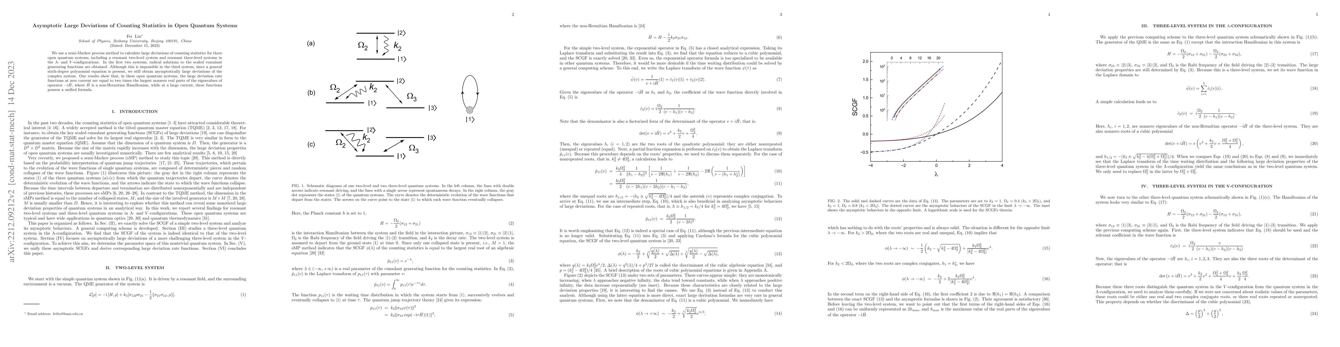 Thumbnail for Asymptotic Large Deviations of Counting Statistics in Open Quantum
  Systems
