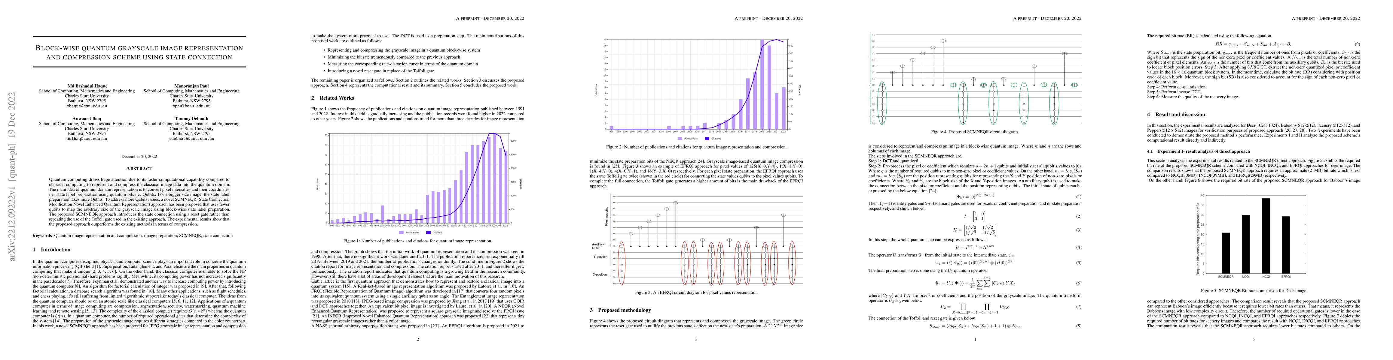 Thumbnail for Block-wise quantum grayscale image representation and compression scheme
  using state connection