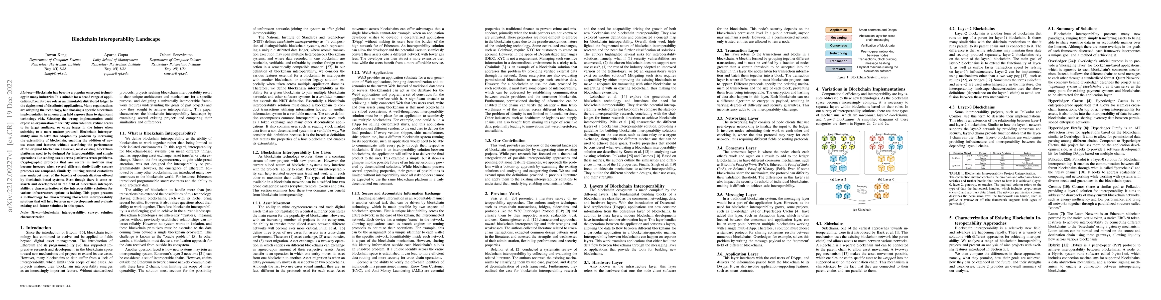 Thumbnail for Blockchain Interoperability Landscape