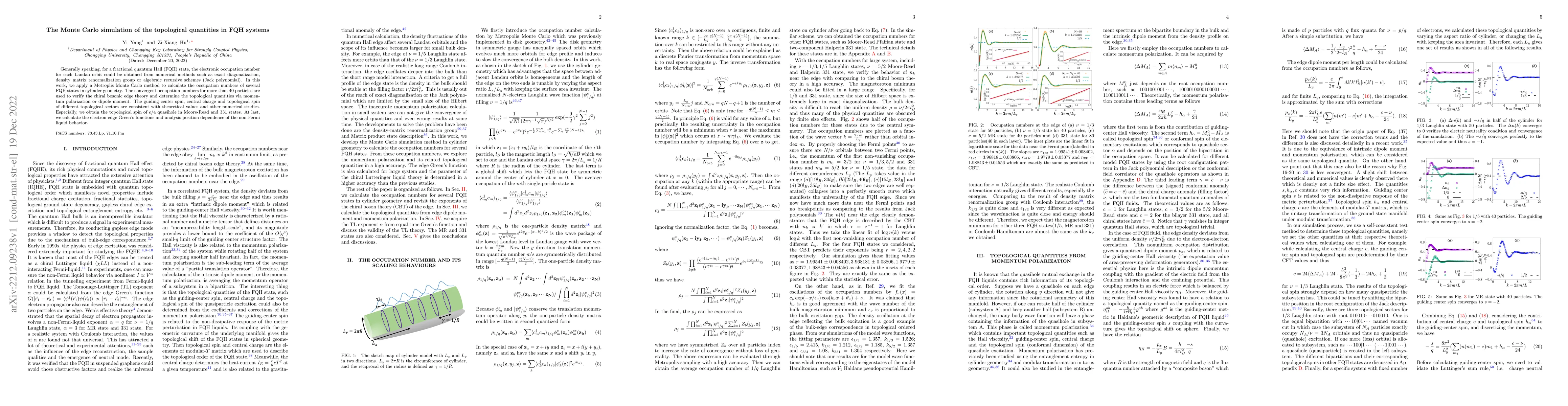 Thumbnail for The Monte Carlo simulation of the topological quantities in FQH systems