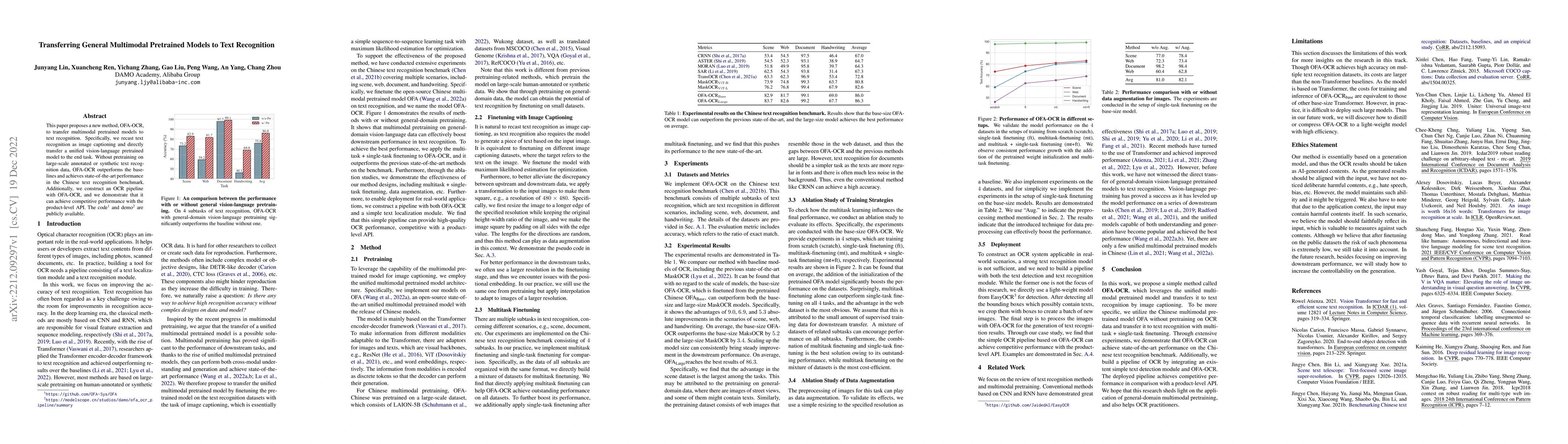 Thumbnail for Transferring General Multimodal Pretrained Models to Text Recognition
