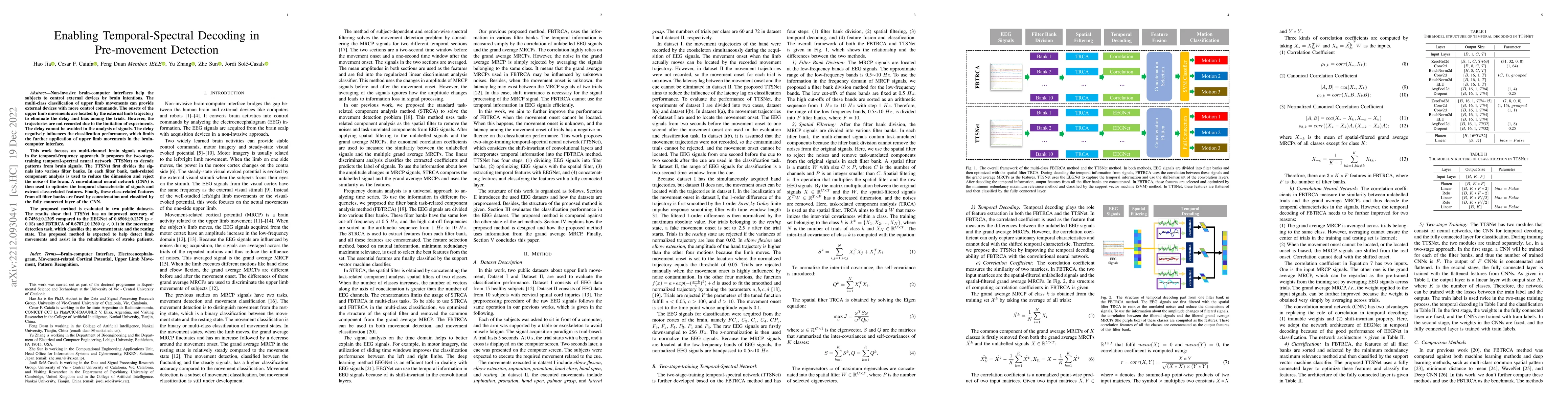 Thumbnail for Enabling Temporal-Spectral Decoding in Pre-movement Detection