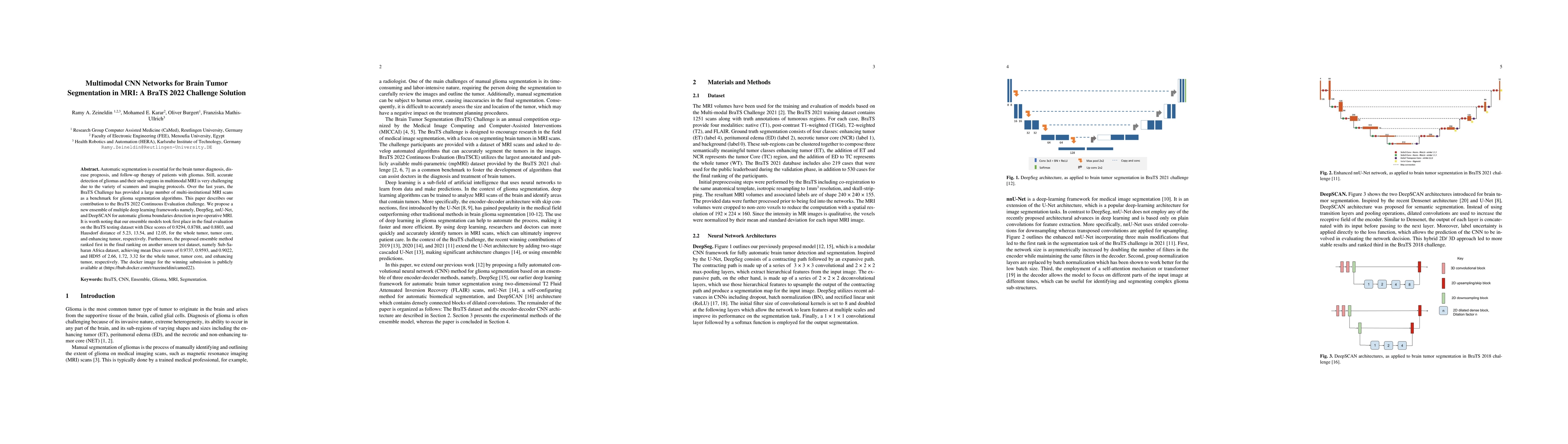Thumbnail for Multimodal CNN Networks for Brain Tumor Segmentation in MRI: A BraTS
  2022 Challenge Solution