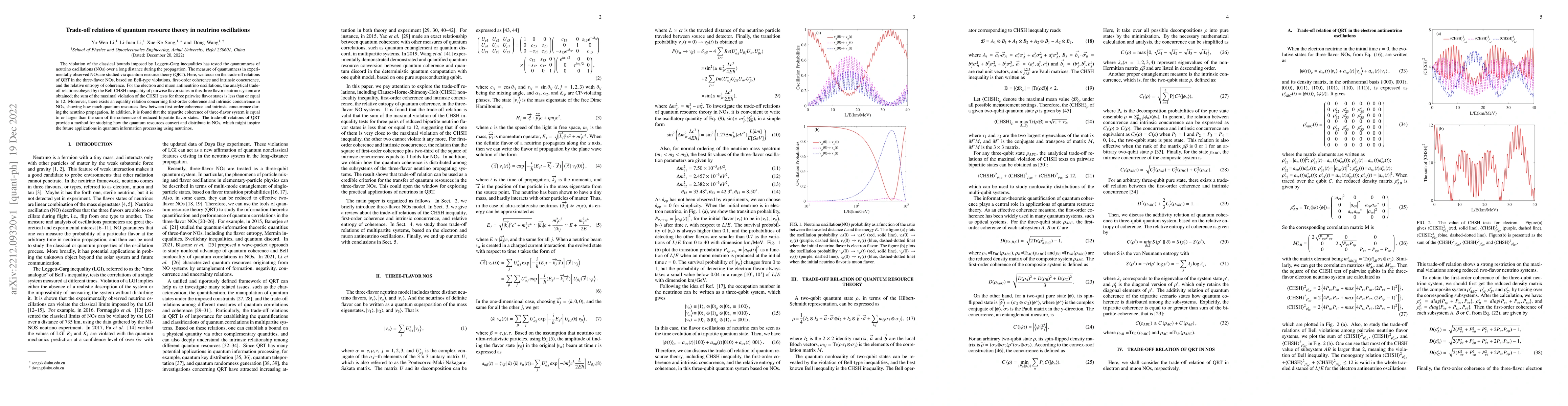 Thumbnail for Trade-off relations of quantum resource theory in neutrino oscillations
