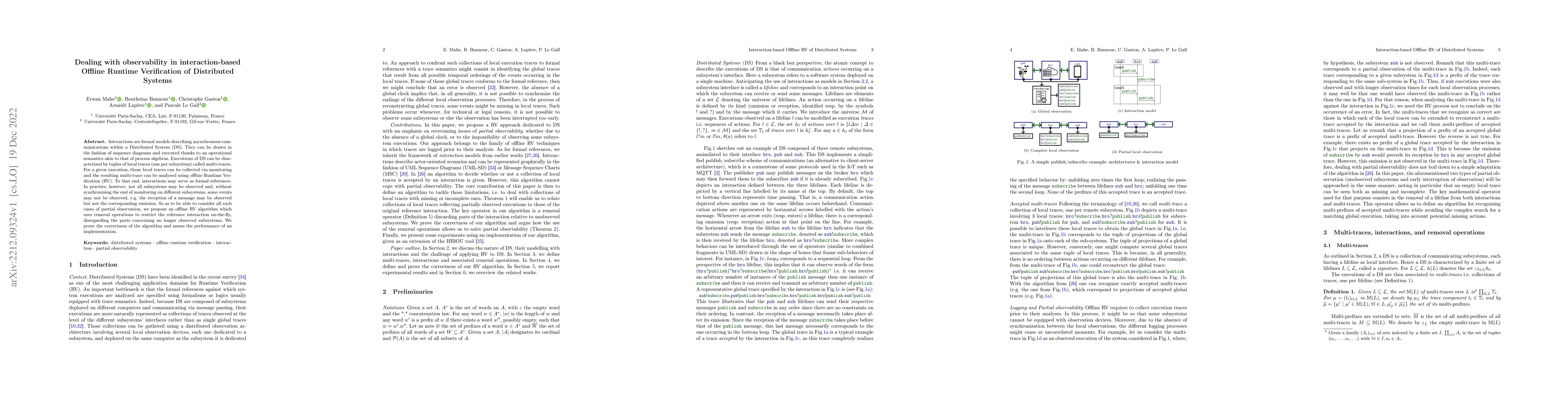 Thumbnail for Dealing with observability in interaction-based Offline Runtime
  Verification of Distributed Systems