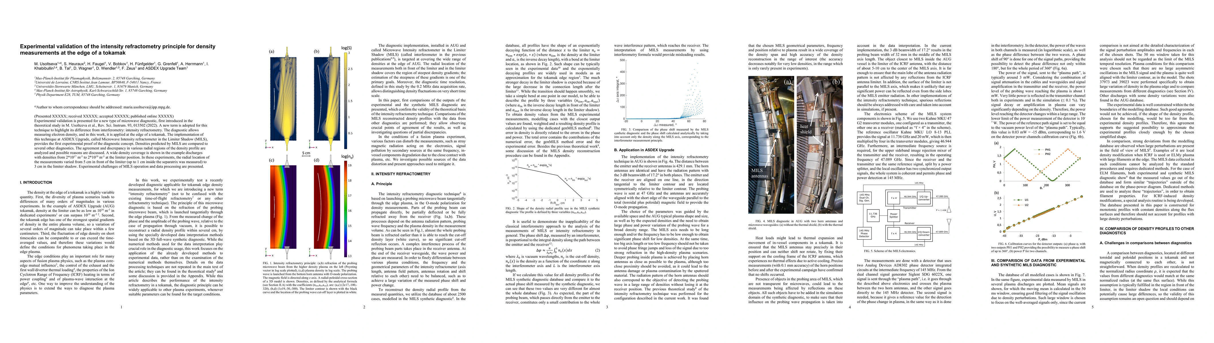 Thumbnail for Experimental validation of the intensity refractometry principle for
  density measurements at the edge of a tokamak