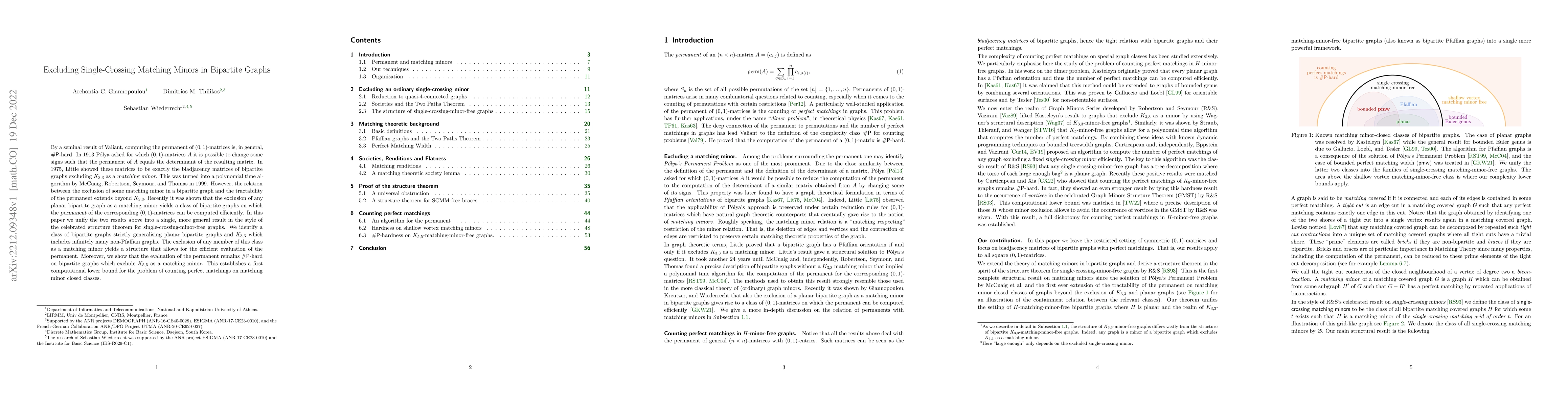 Thumbnail for Excluding Single-Crossing Matching Minors in Bipartite Graphs