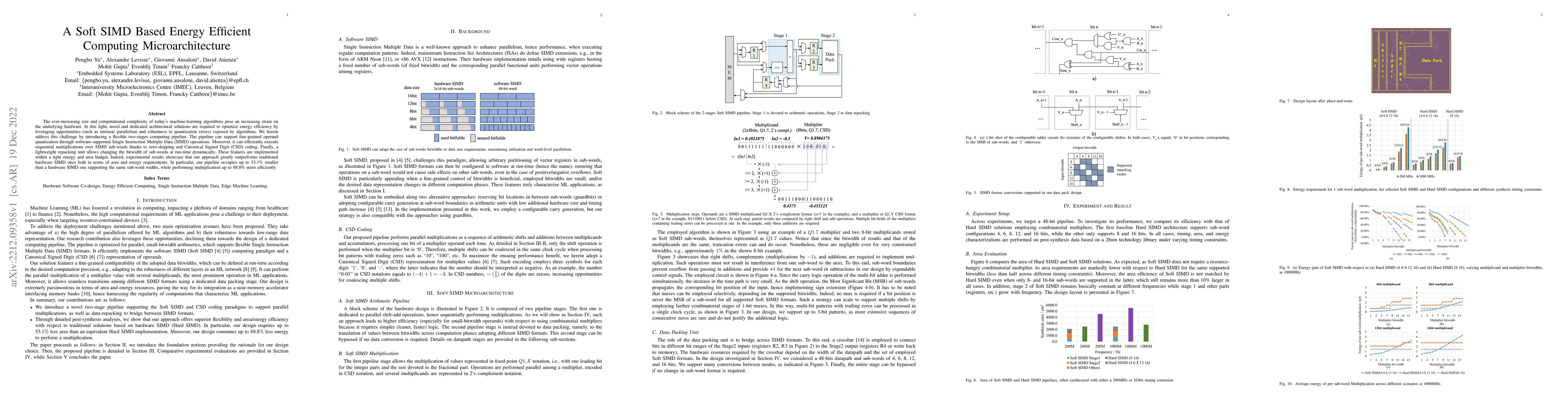 Thumbnail for A Soft SIMD Based Energy Efficient Computing Microarchitecture