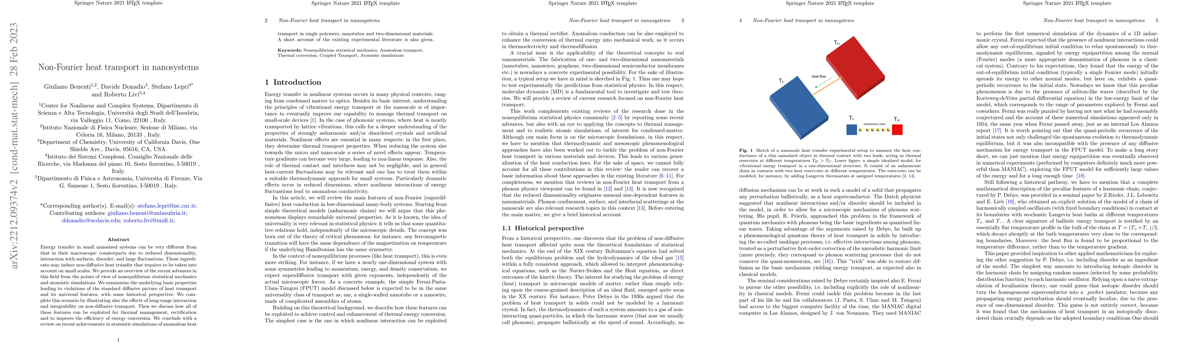 Thumbnail for Non-Fourier heat transport in nanosystems