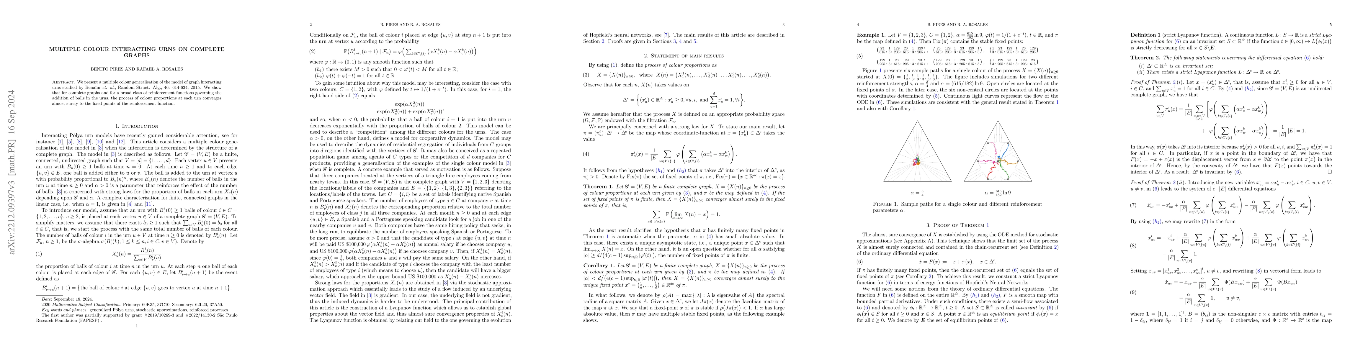 Thumbnail for Multiple colour interacting urns on complete graphs