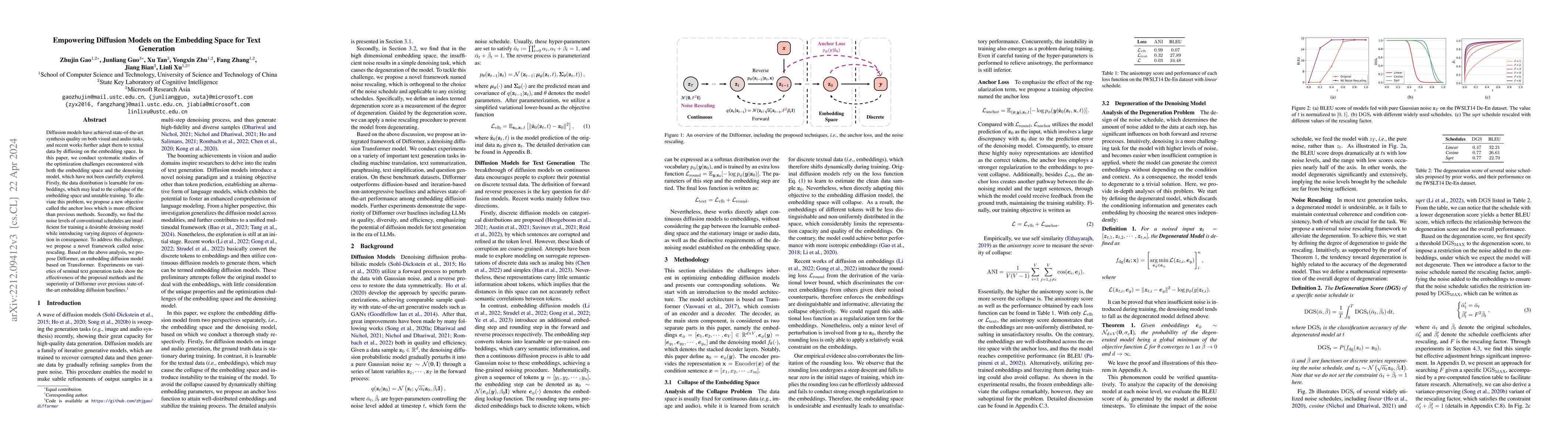 Thumbnail for Empowering Diffusion Models on the Embedding Space for Text Generation
