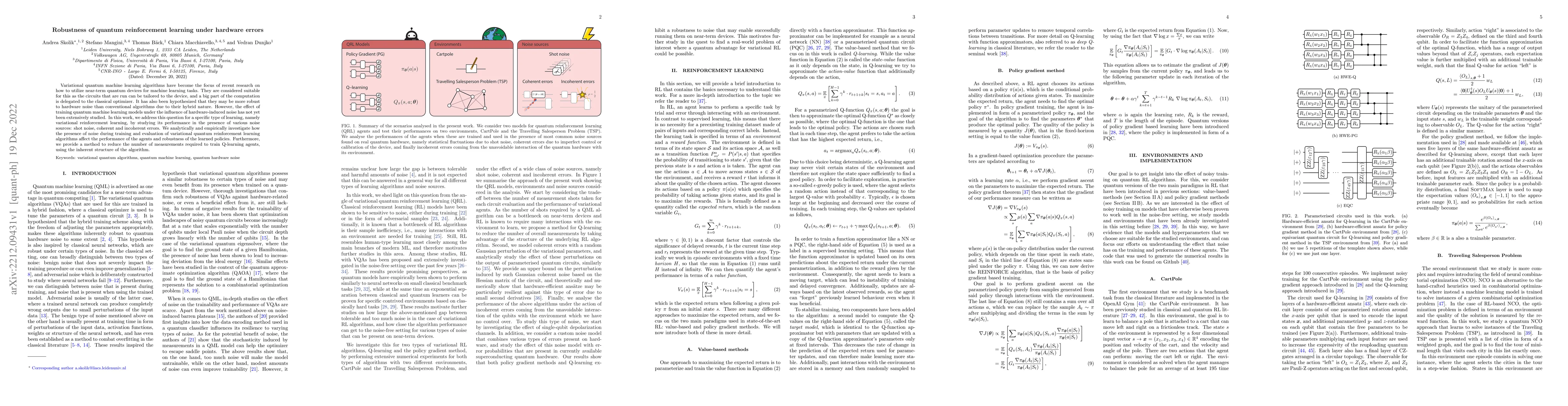 Thumbnail for Robustness of quantum reinforcement learning under hardware errors