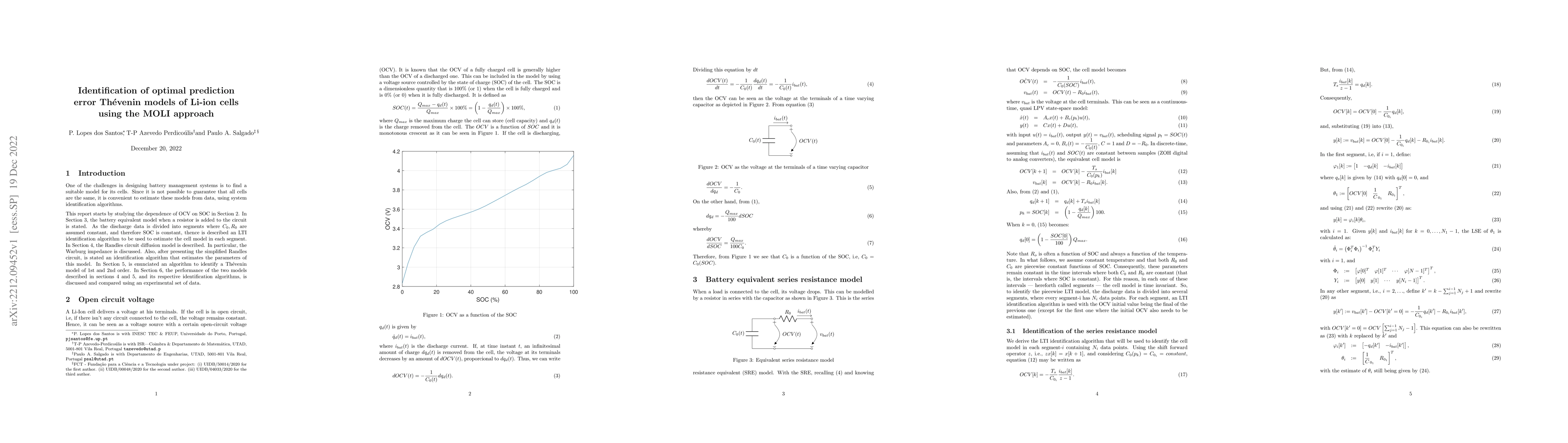Thumbnail for Identification of optimal prediction error Th\'evenin models of Li-ion
  cells using the MOLI approach