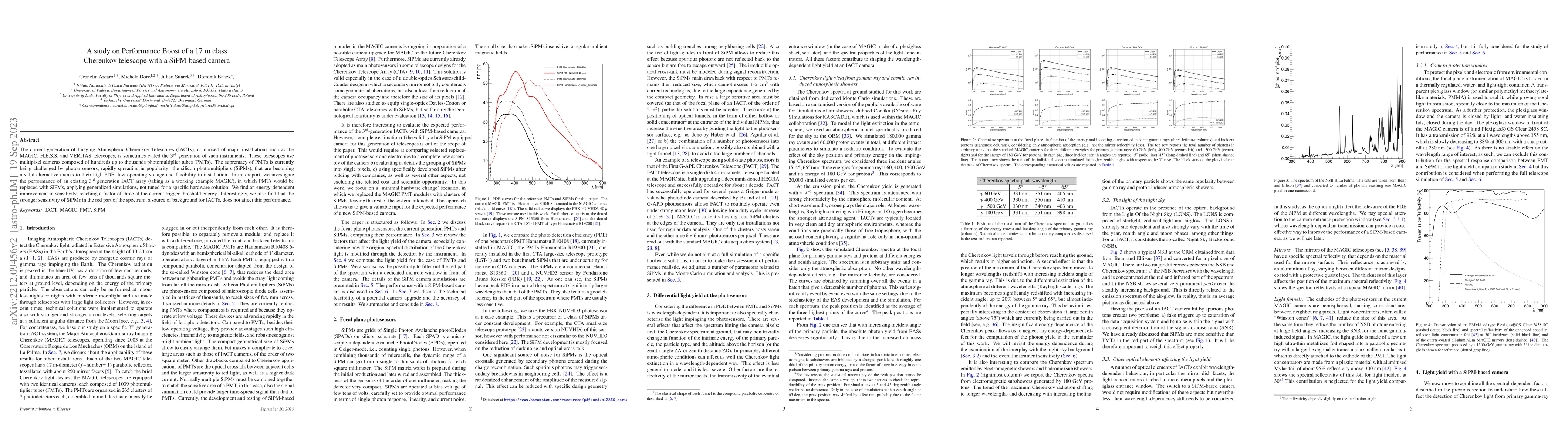 Thumbnail for A study on Performance Boost of a 17~m class Cherenkov telescope with a
  SiPM-based camera