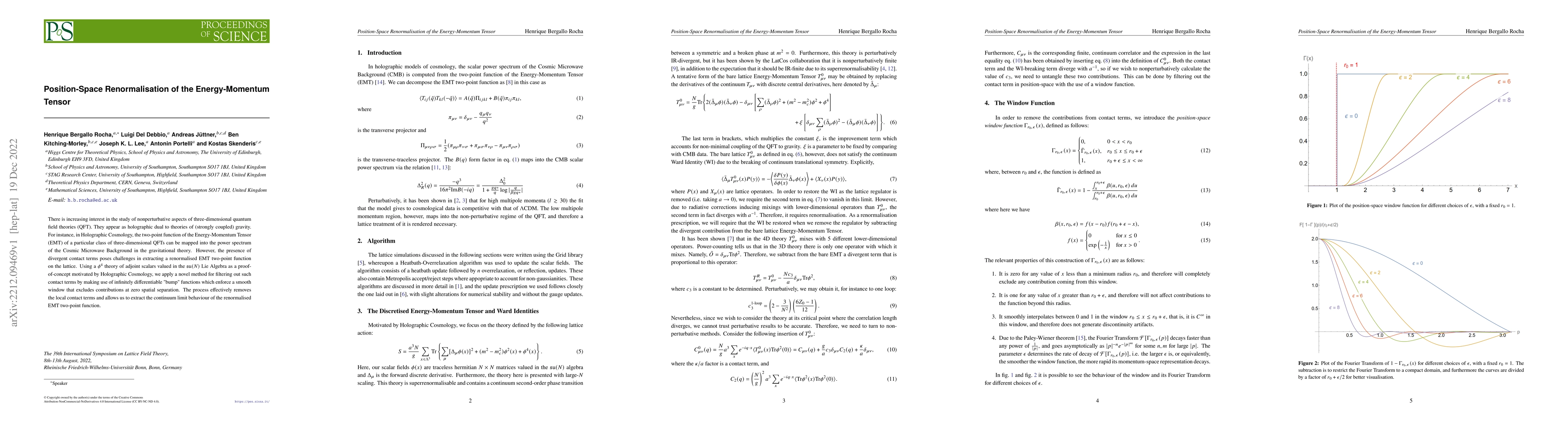 Thumbnail for Position-Space Renormalisation of the Energy-Momentum Tensor