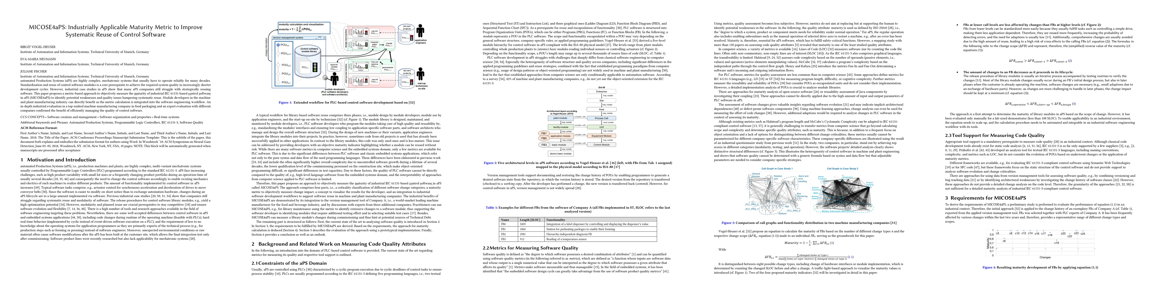 Thumbnail for MICOSE4aPS: Industrially Applicable Maturity Metric to Improve
  Systematic Reuse of Control Software