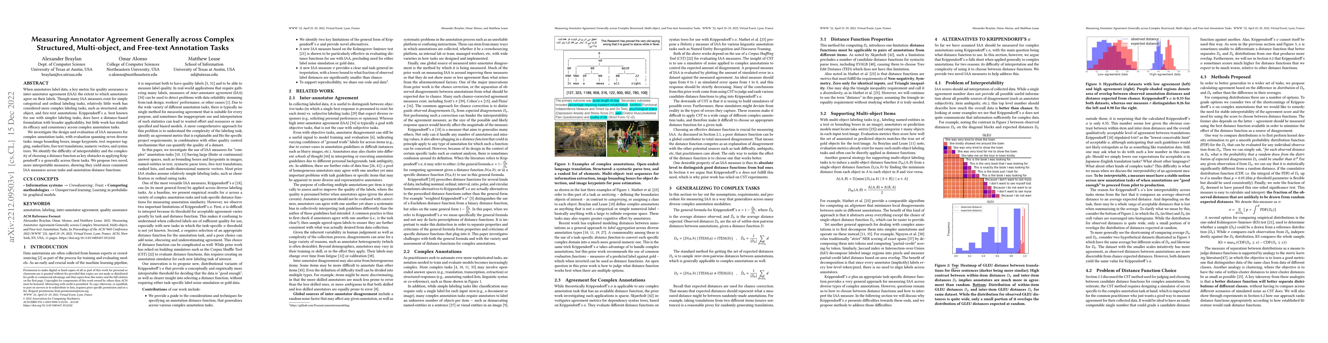 Thumbnail for Measuring Annotator Agreement Generally across Complex Structured,
  Multi-object, and Free-text Annotation Tasks