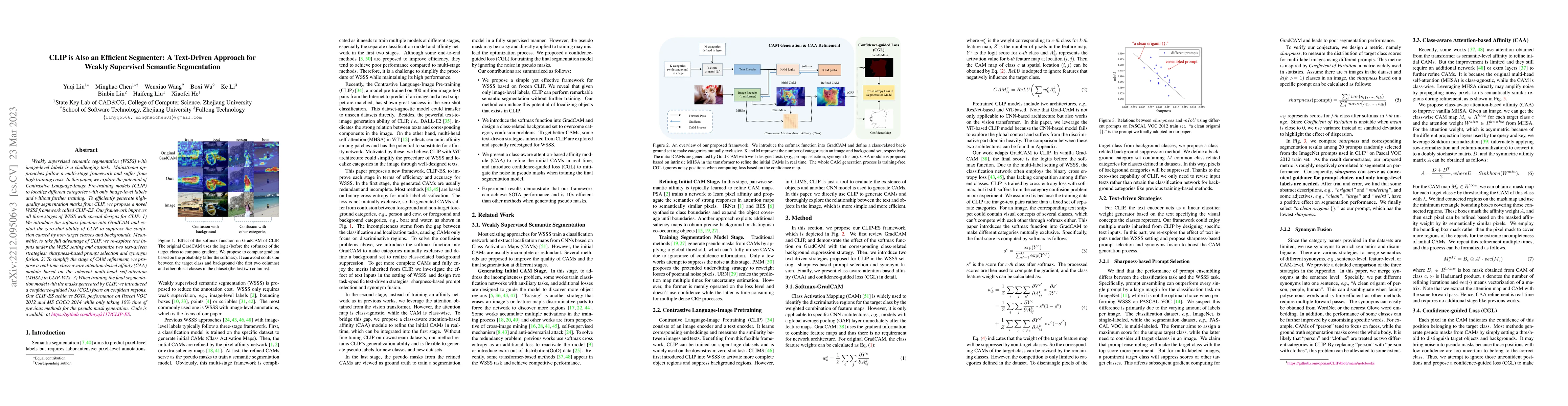 Thumbnail for CLIP is Also an Efficient Segmenter: A Text-Driven Approach for Weakly
  Supervised Semantic Segmentation