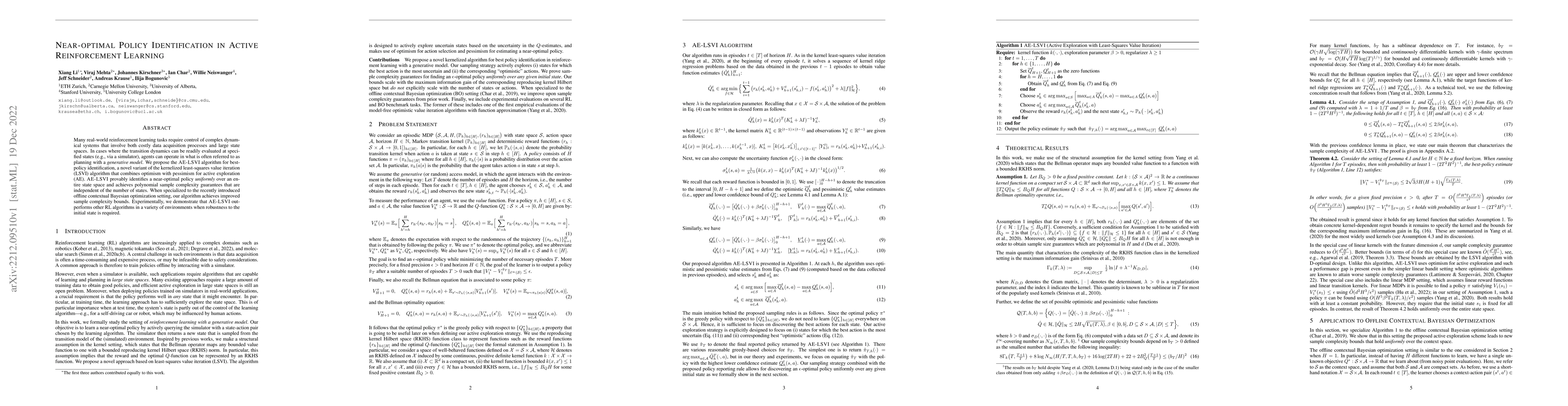 Thumbnail for Near-optimal Policy Identification in Active Reinforcement Learning