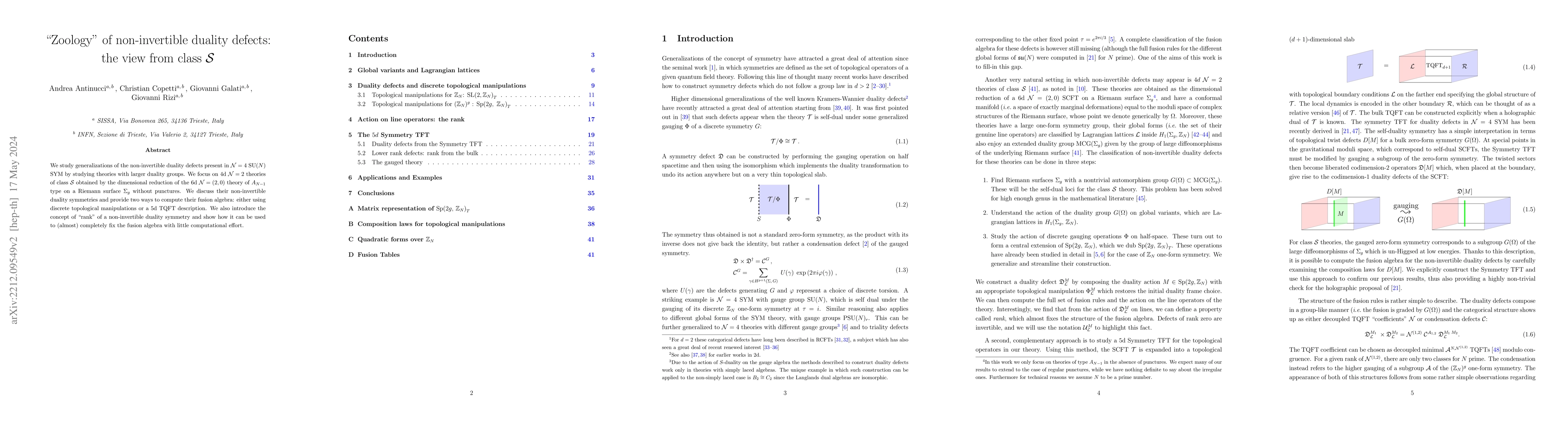 Thumbnail for "Zoology" of non-invertible duality defects: the view from class
  $\mathcal{S}$