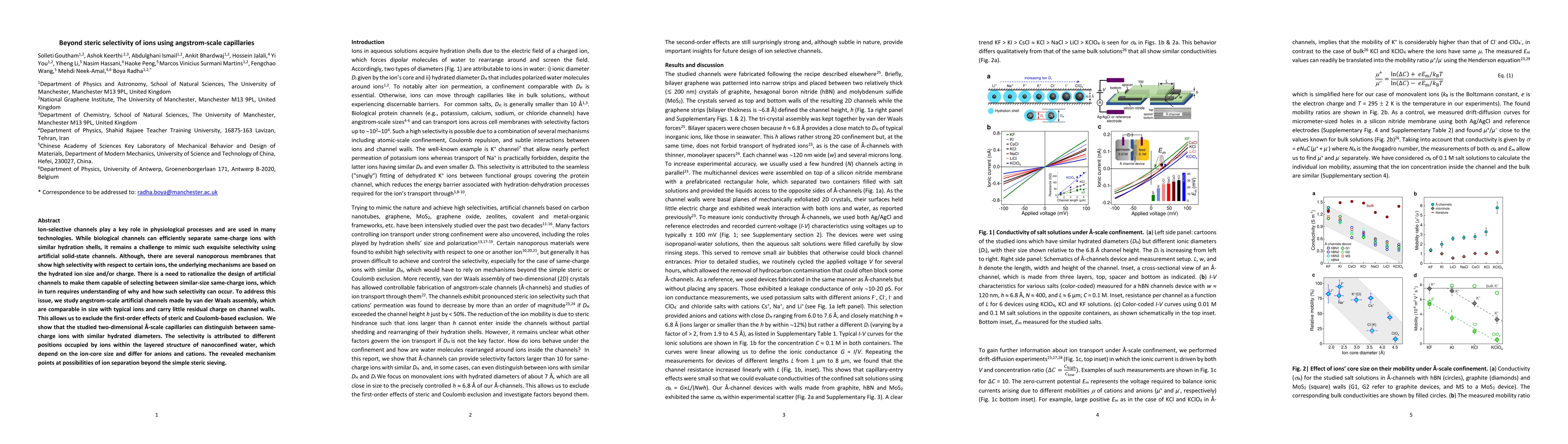 Thumbnail for Beyond steric selectivity of ions using angstrom-scale capillaries