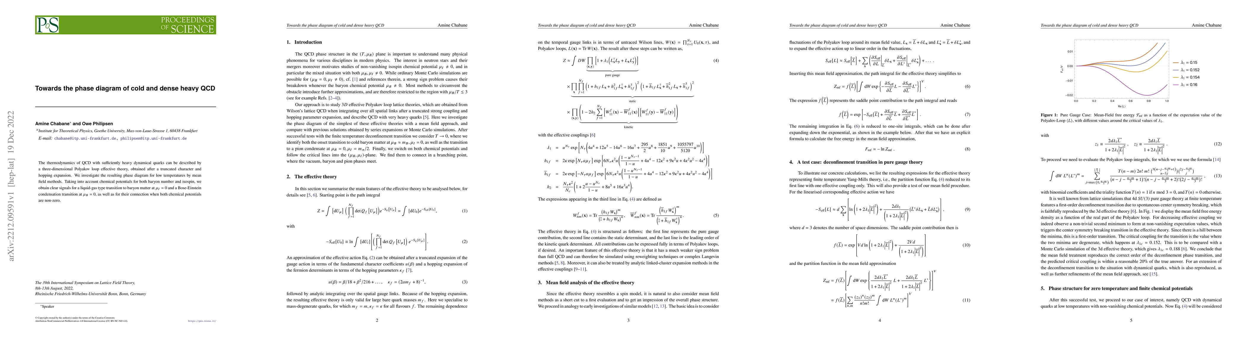 Thumbnail for Towards the phase diagram of cold and dense heavy QCD