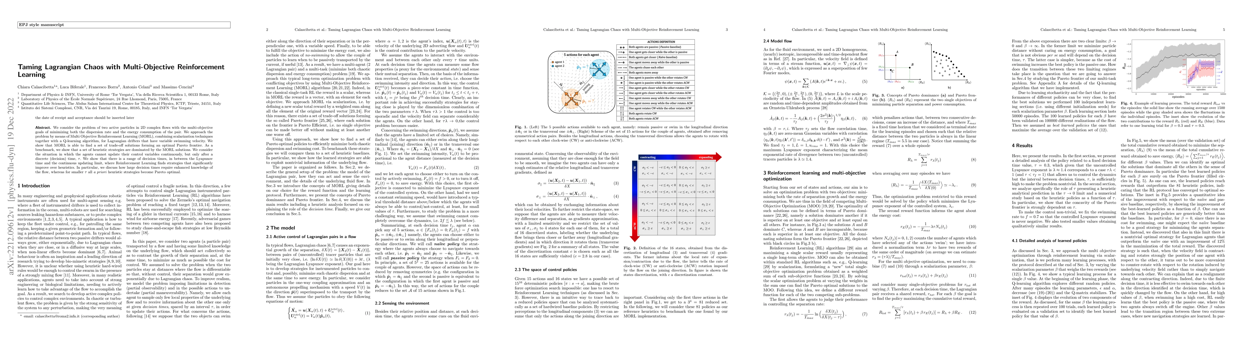 Thumbnail for Taming Lagrangian Chaos with Multi-Objective Reinforcement Learning