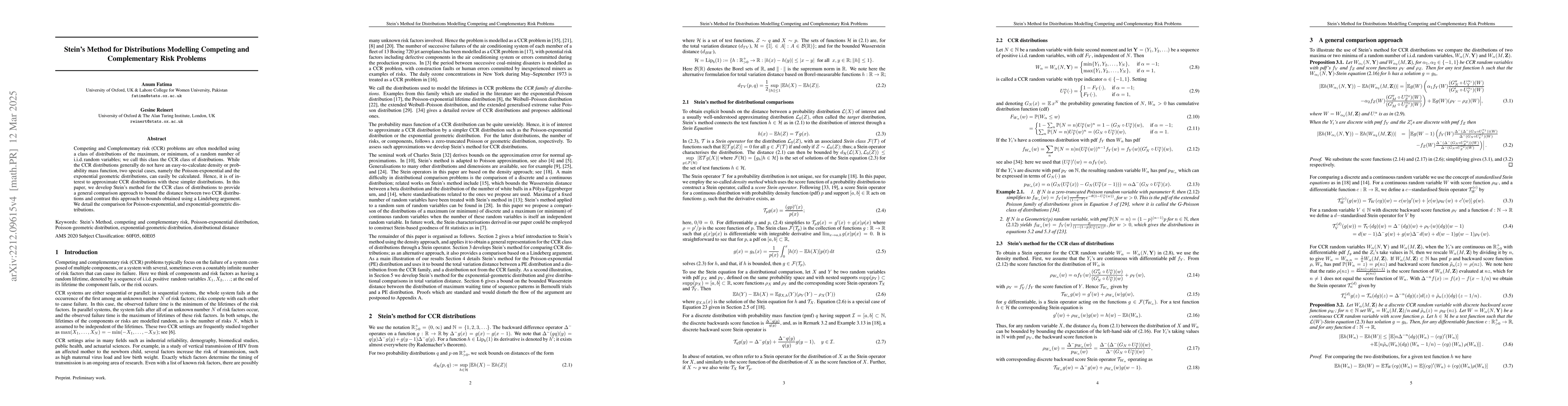 Thumbnail for Stein's Method for Poisson-Exponential Distributions