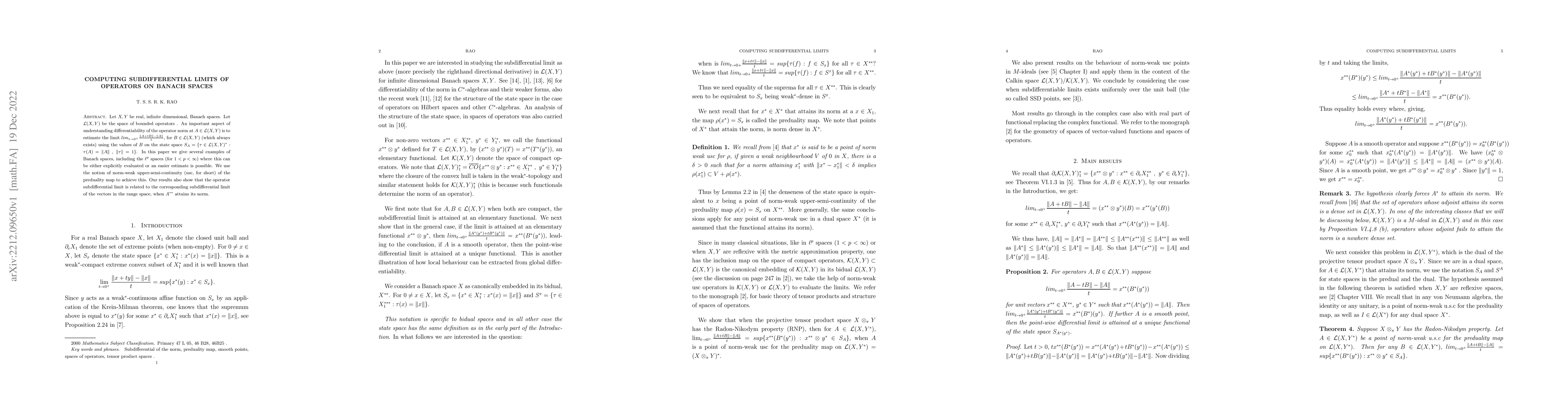 Thumbnail for Computing sub differential limits of operators on Banach spaces