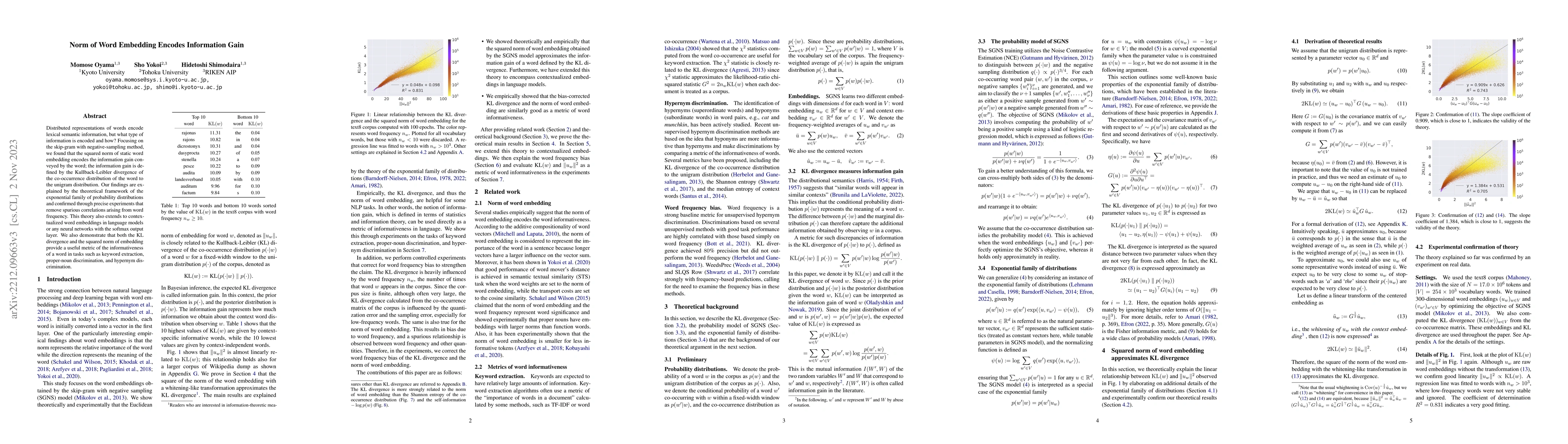 Thumbnail for Norm of Word Embedding Encodes Information Gain