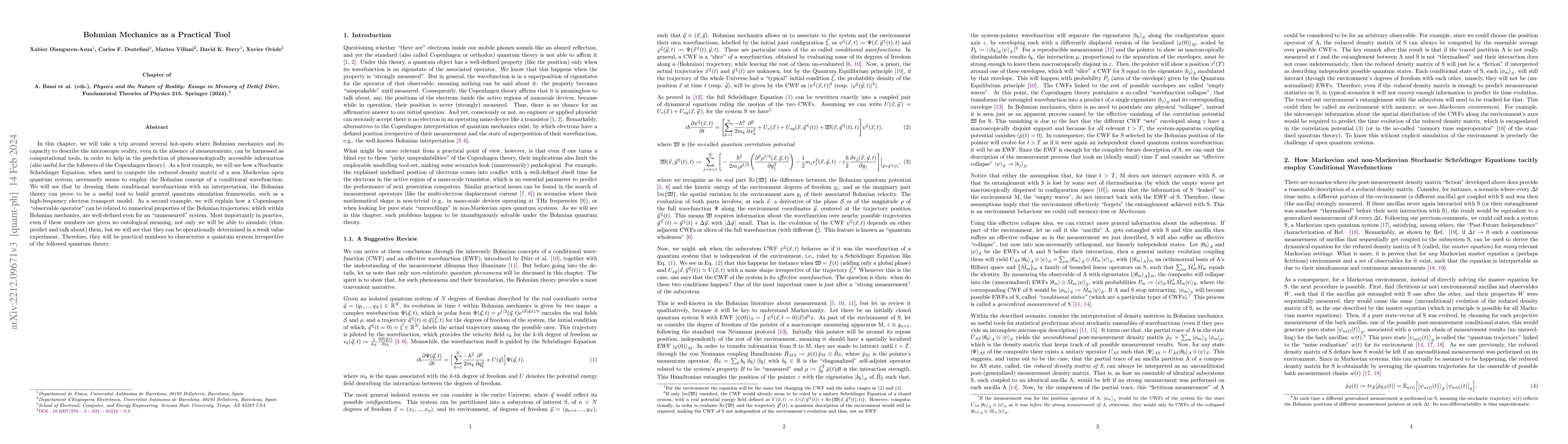 Thumbnail for Bohmian Mechanics as a Practical Tool
