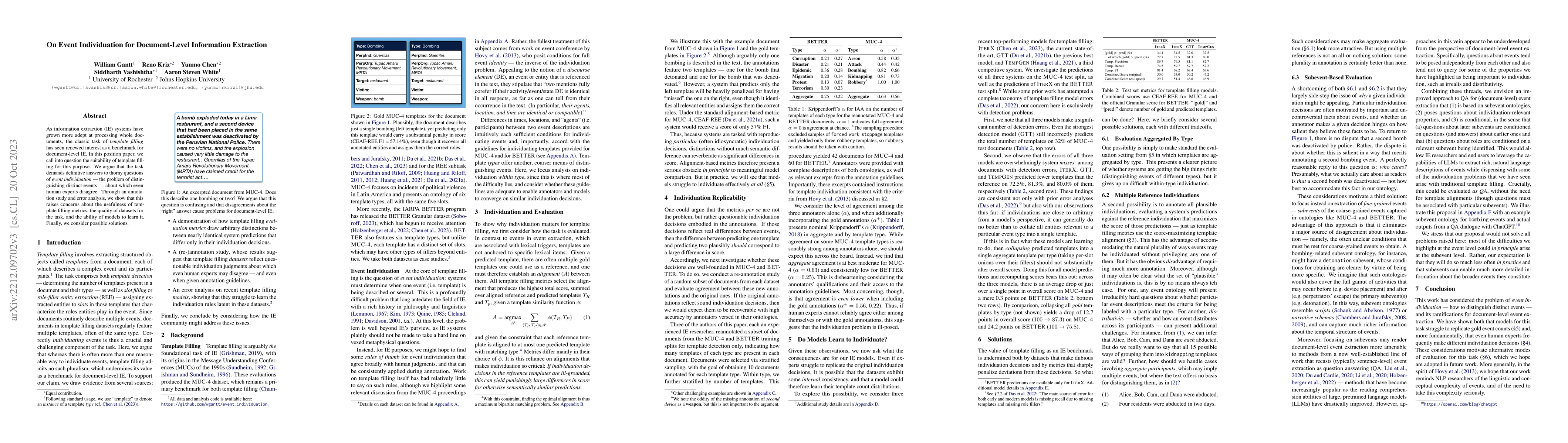 Thumbnail for On Event Individuation for Document-Level Information Extraction
