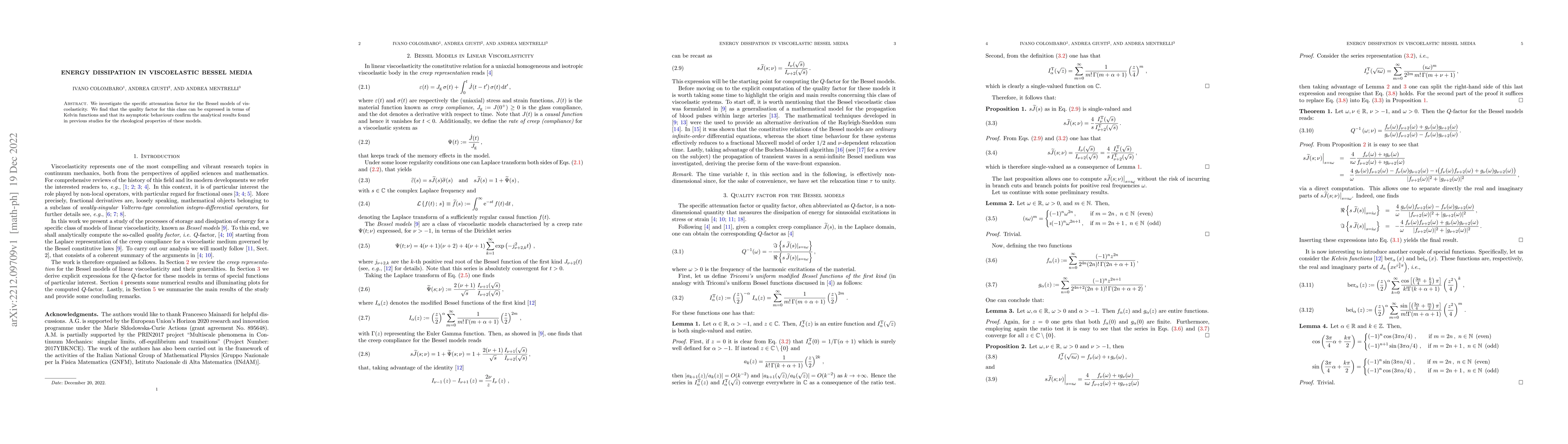 Thumbnail for Energy dissipation in viscoelastic Bessel media