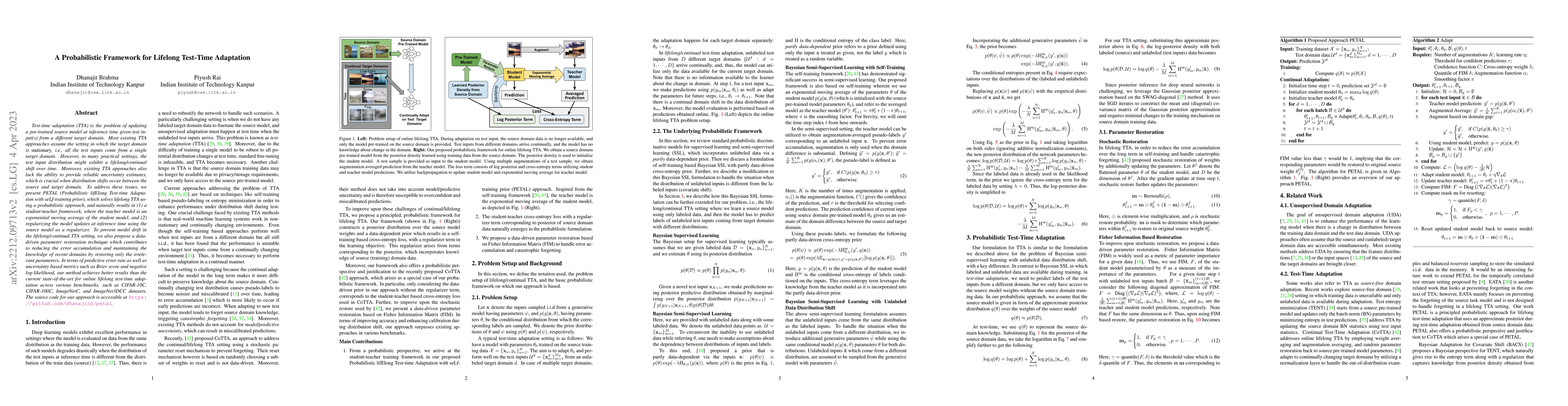 Thumbnail for A Probabilistic Framework for Lifelong Test-Time Adaptation
