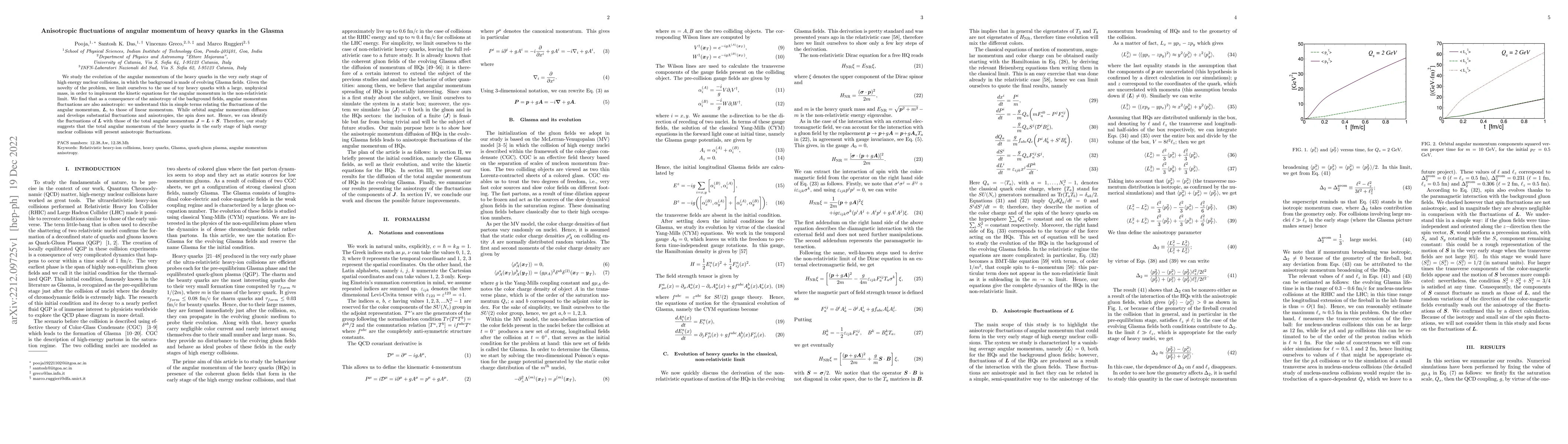Thumbnail for Anisotropic fluctuations of angular momentum of heavy quarks in the
  Glasma