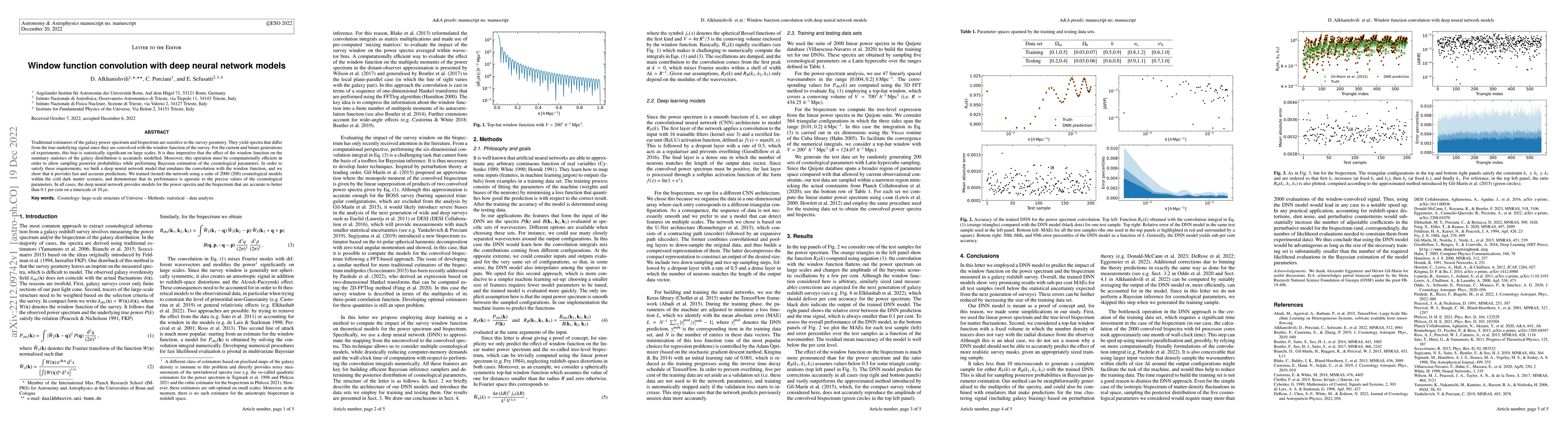 Thumbnail for Window function convolution with deep neural network models
