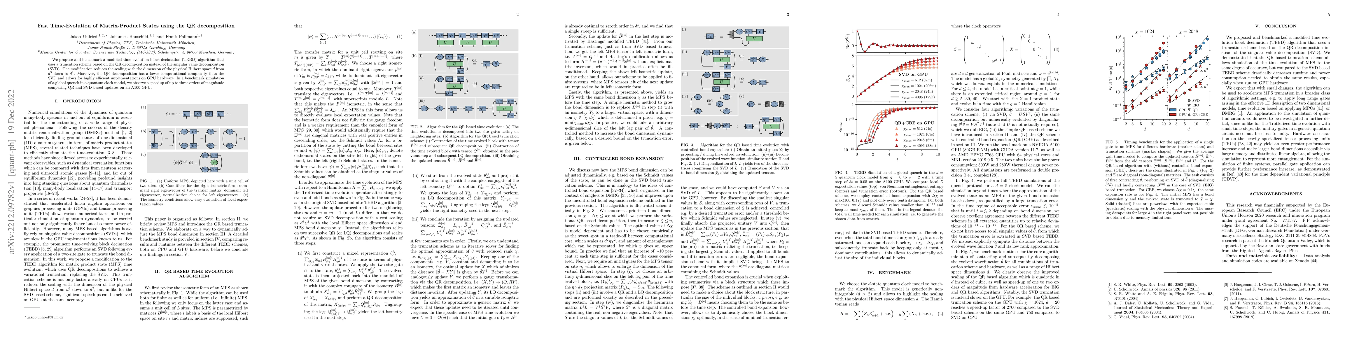 Thumbnail for Fast Time-Evolution of Matrix-Product States using the QR decomposition